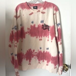 NWOT Stussy Women’s Sweatshirt Tie Dye Oversized Size M